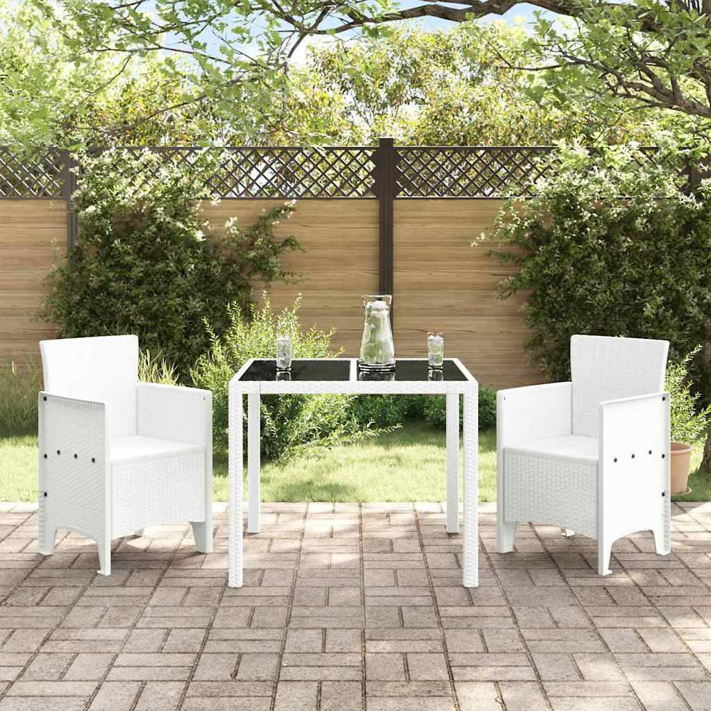 Chaise de jardin polypropylène blanc 53 x 49 x 85 cm, Poids :12.7kg - PANGIVO - Image 3