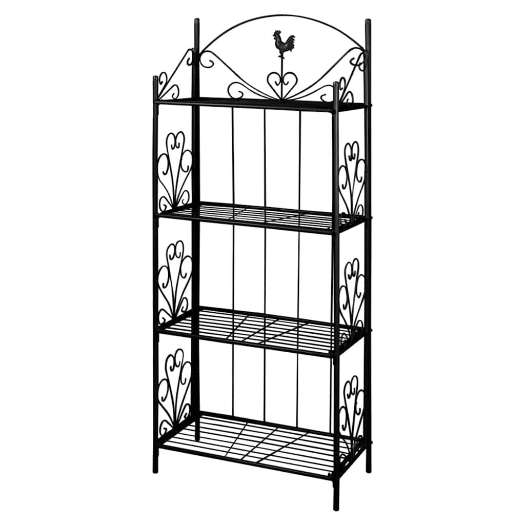 Vidaxl - Support pour plantes Carré Noir vidaXL 40780 - Image 1