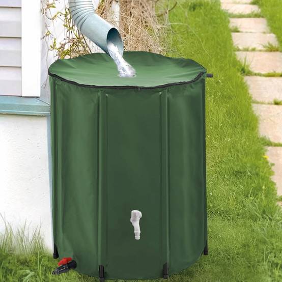 Linxor - Réservoir souple, récupérateur d'eau de pluie pliable - 500 L - Vert - Linxor - Image 4