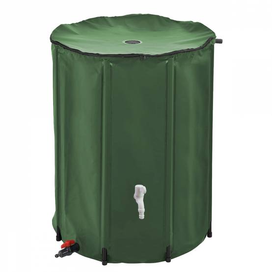 Linxor - Réservoir souple, récupérateur d'eau de pluie pliable - 500 L - Vert - Linxor - Image 1