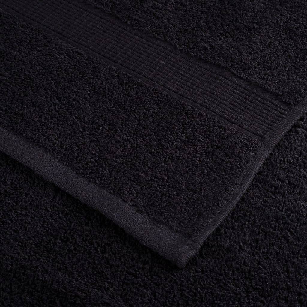Nappe / serviette coton noir  70 x 140 cm  - Prolenta premium p331.0 - Image 6