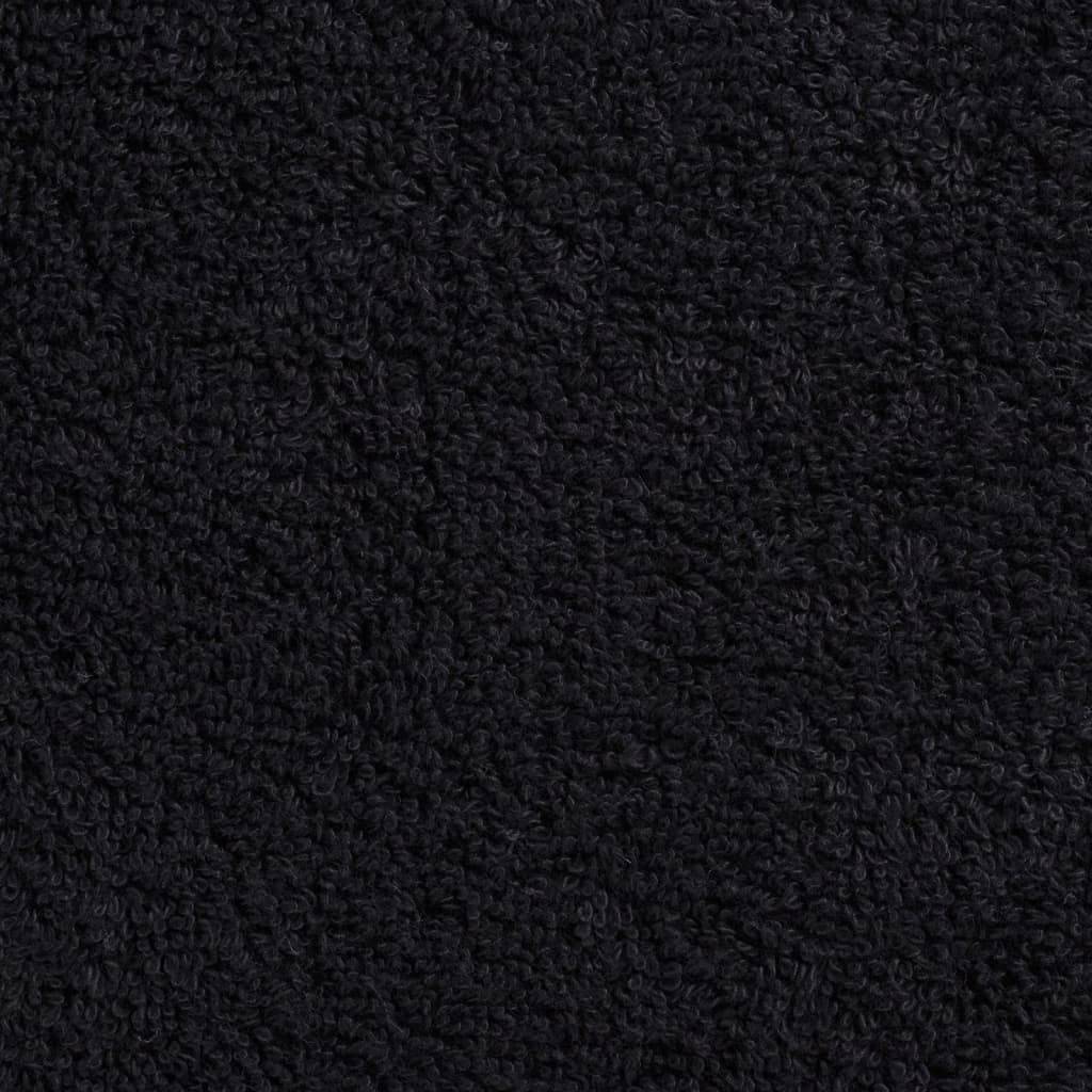 Nappe / serviette coton noir  70 x 140 cm  - Prolenta premium p331.0 - Image 5