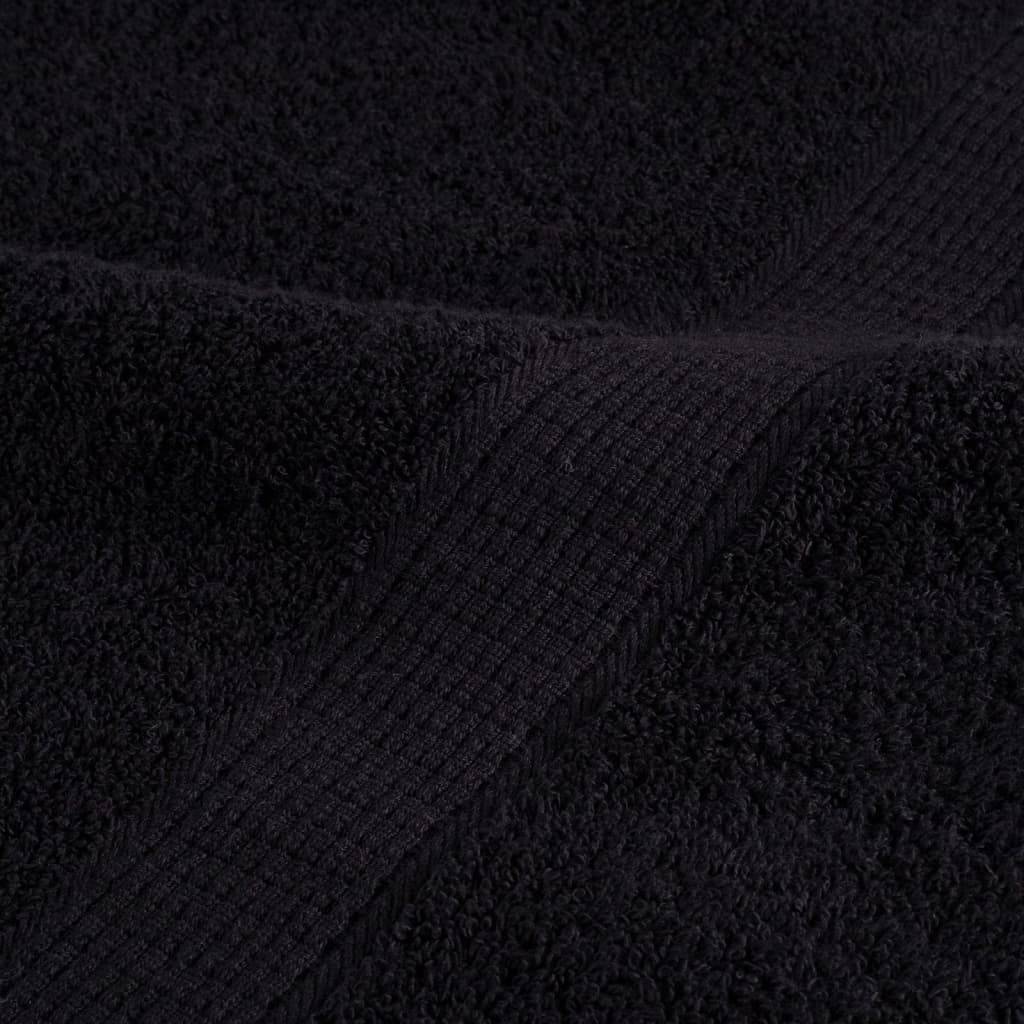 Nappe / serviette coton noir  70 x 140 cm  - Prolenta premium p331.0 - Image 7