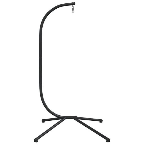Cadre Porteur pour Fauteuil Œuf Suspendu en Acier Résistant à la Corrosion avec Pied Croisé Universel Noir – ComfortXL Outdoor Living - Image 4