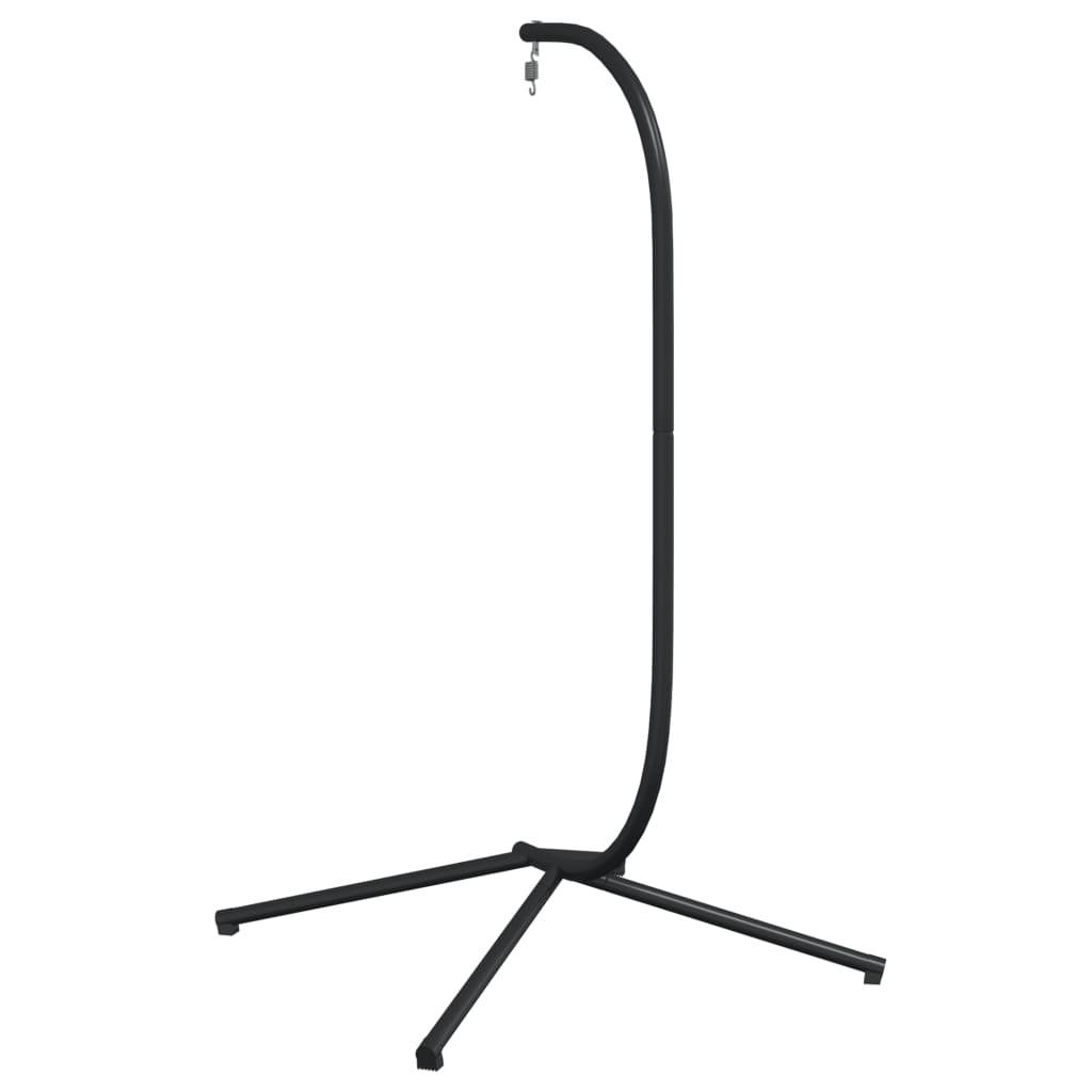 Cadre Porteur pour Fauteuil Œuf Suspendu en Acier Résistant à la Corrosion avec Pied Croisé Universel Noir – ComfortXL Outdoor Living - Image 5