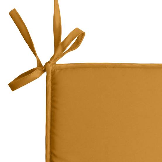 Lovely Casa - Galette de chaise unie aux multiples couleurs - LOVELY CASA - Polyester - Jaune Curry - Image 2