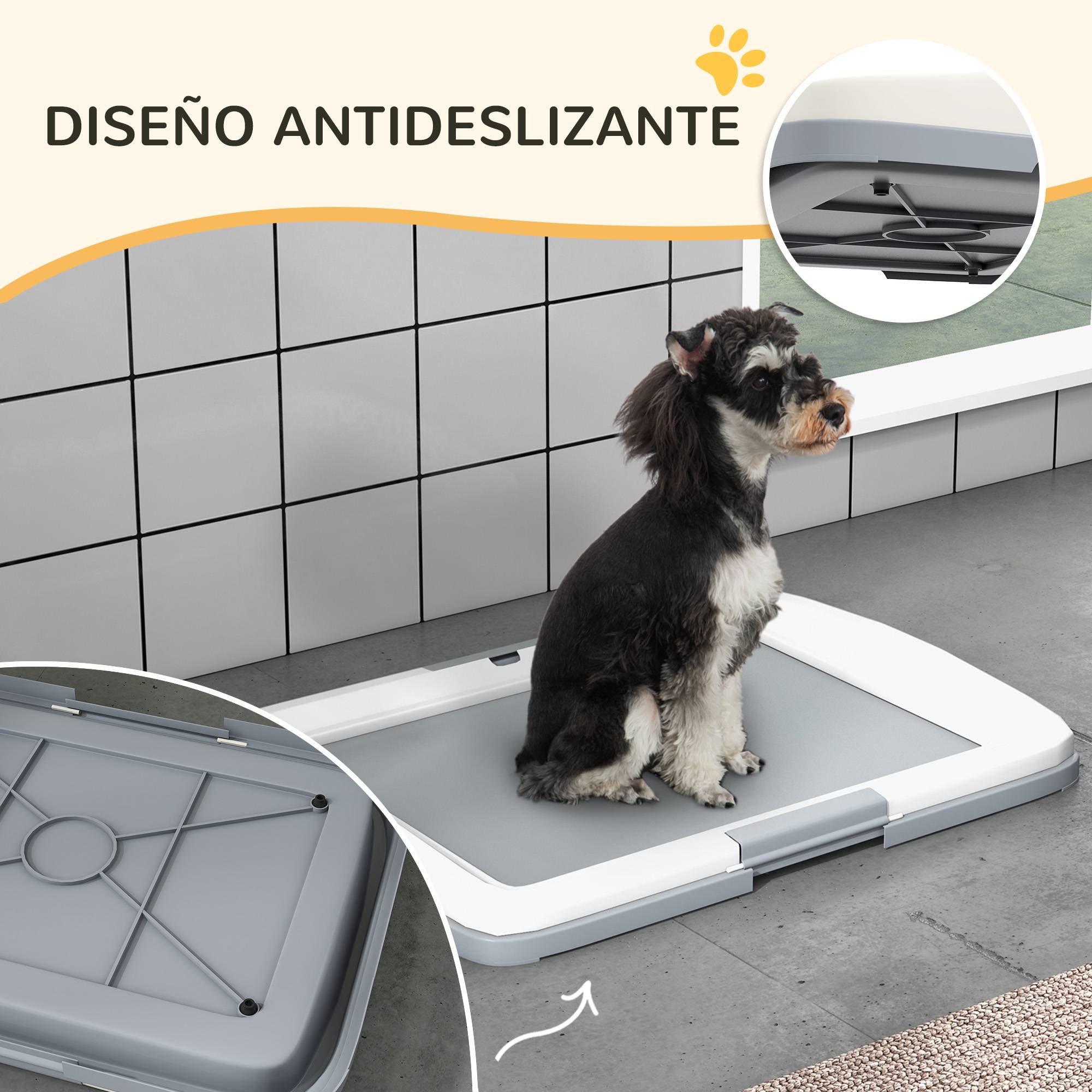 ComfortXL - Toilette pour chien PP gris 63x48,5x6 cm intérieur extérieur antidérapante - ComfortXL Outdoor Living - Image 10