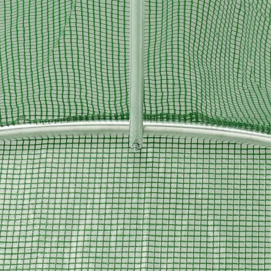 Serre tunnel maraîchère 24m² en acier galvanisé et bâche PE Vert 6x4m – ComfortXL Outdoor Living - Image 7
