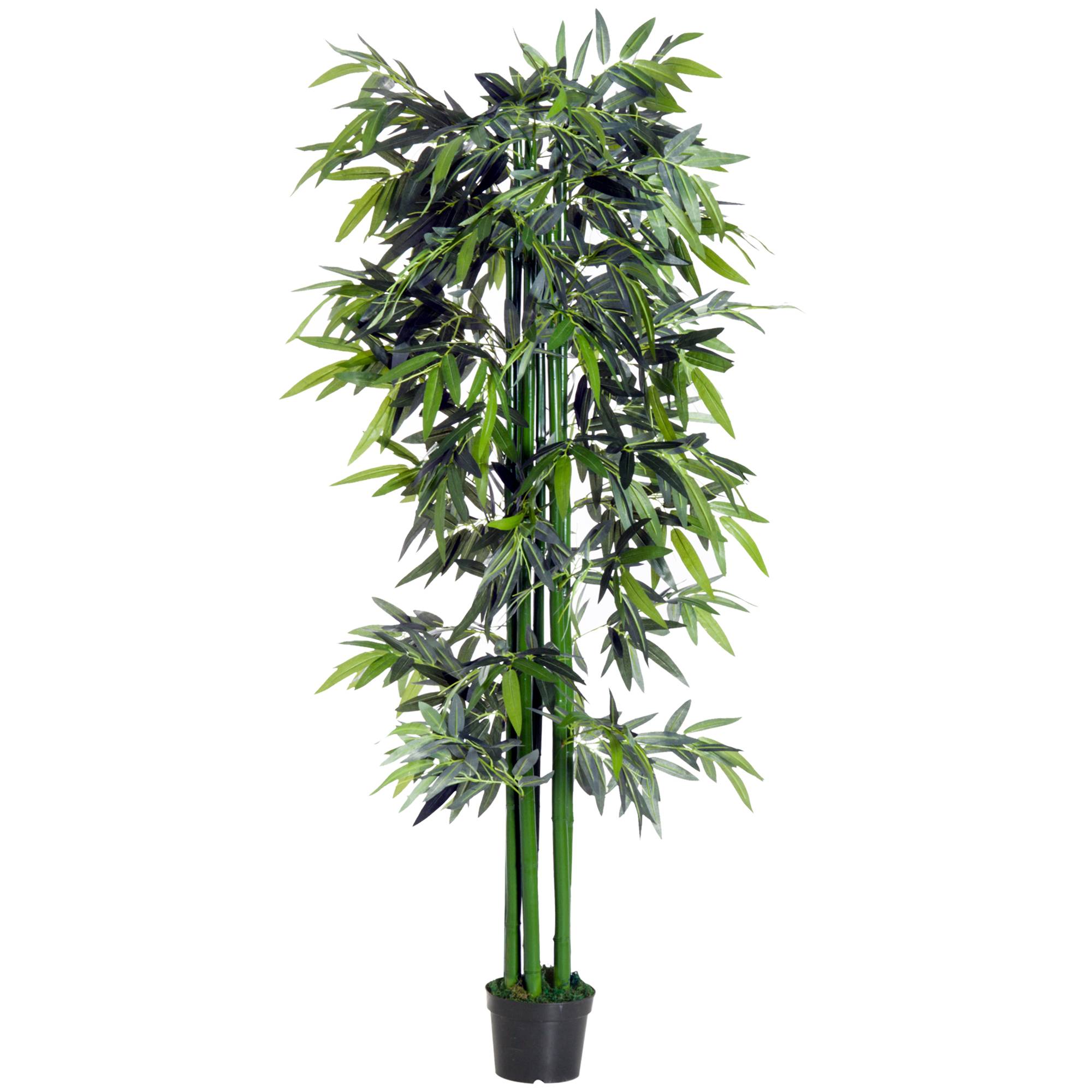 Bambou artificiel XXL plastique décoration salon réalisme parfait 180cm vert - ComfortXL Outdoor Living - Image 2
