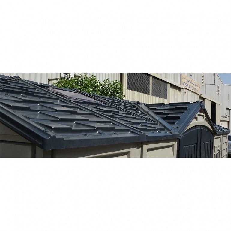 Duramax - Ezooza Abri de Jardin en PVC 12 m² – Apex 15' x 8' Gris Anthracite - Image 5