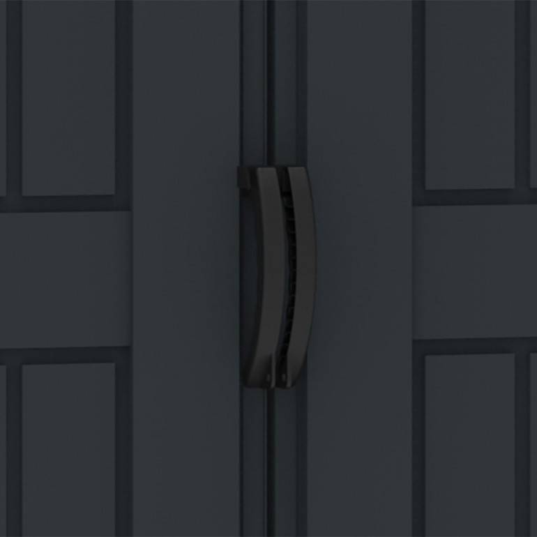 Duramax - Ezooza Abri de Jardin en PVC 12 m² – Apex 15' x 8' Gris Anthracite - Image 7
