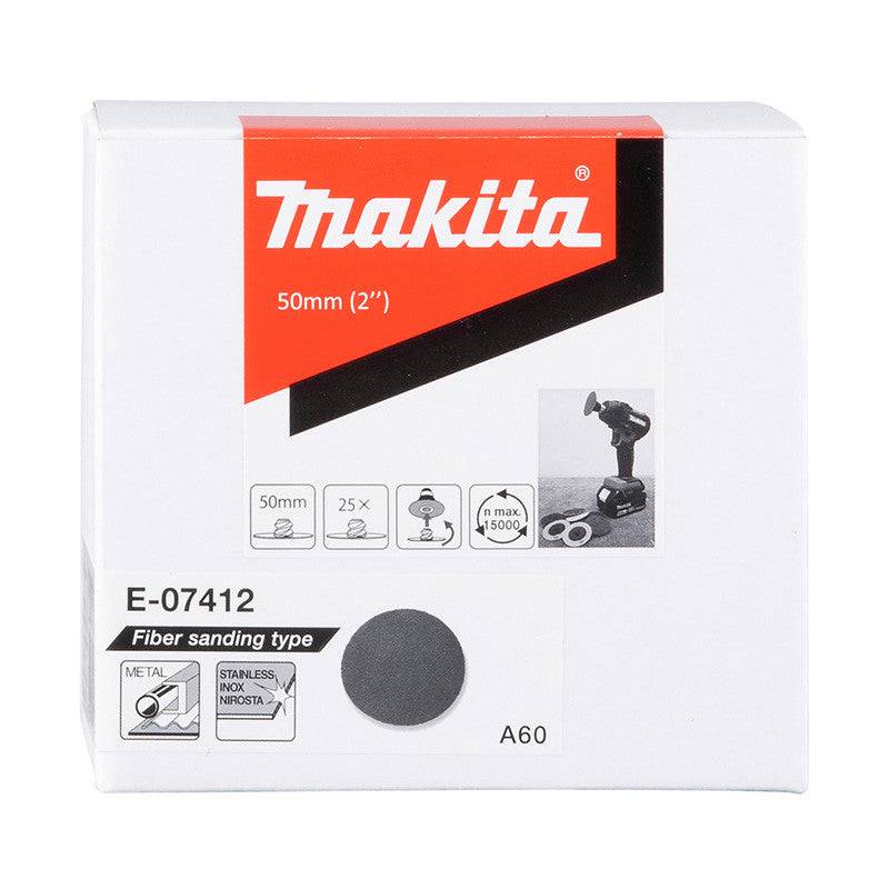 Makita - 25 Disques abrasifs oxyde d'alumine MAKITA E-07412 50mm A60 Makita - Image 2