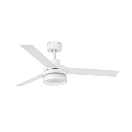 Ventilateur de plafond en acier blanc lignes essentielles durable - Image 2