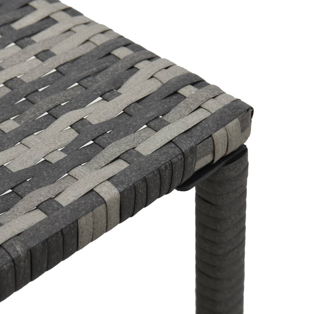 Vidaxl - Chaises longues avec table Résine tressée Anthracite vidaXL 47747 - Image 5