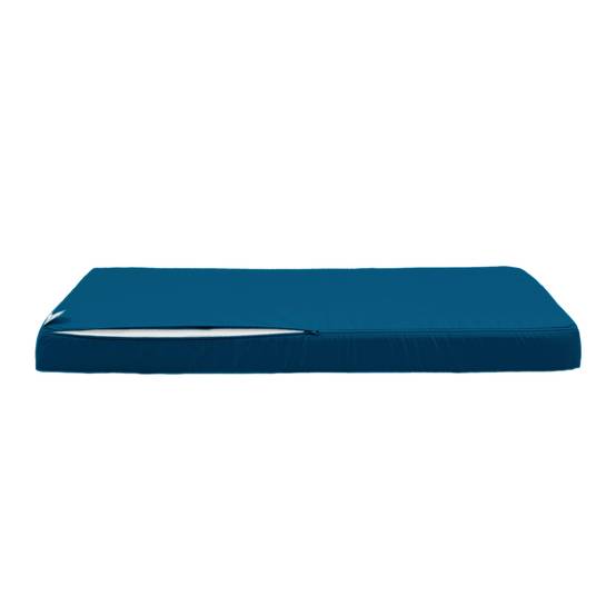 Coussins pour salon de jardin déhoussable 100x50cm Bleu pétrole - Déco arts - Image 6