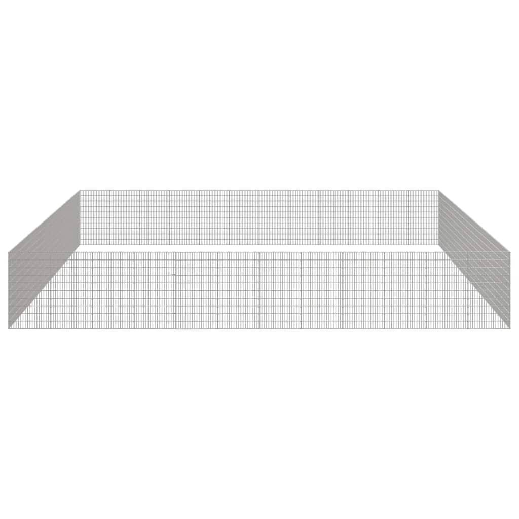 Vidaxl - Enclos d'animaux en liberté 48panneaux 54x100 cm fer galvanisé vidaXL 3321350 - Image 5