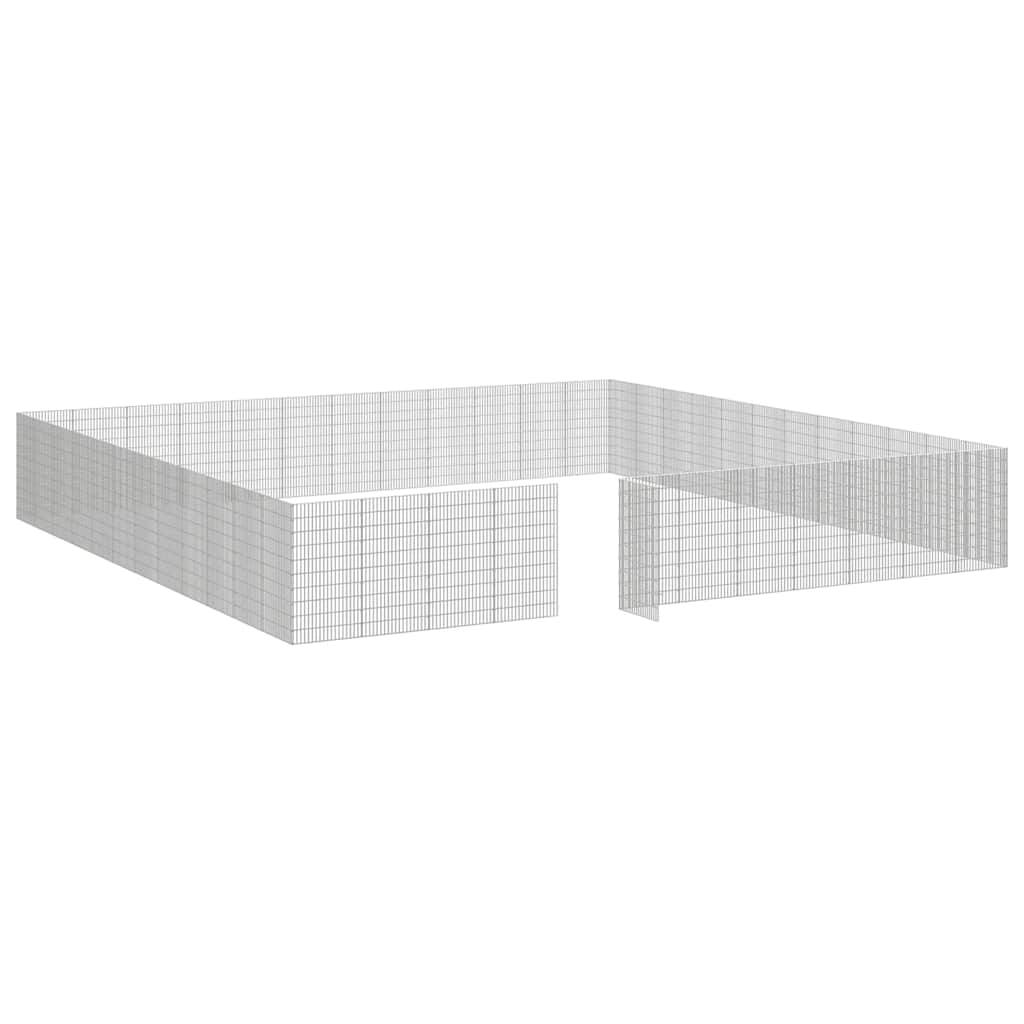 Vidaxl - Enclos d'animaux en liberté 48panneaux 54x100 cm fer galvanisé vidaXL 3321350 - Image 8