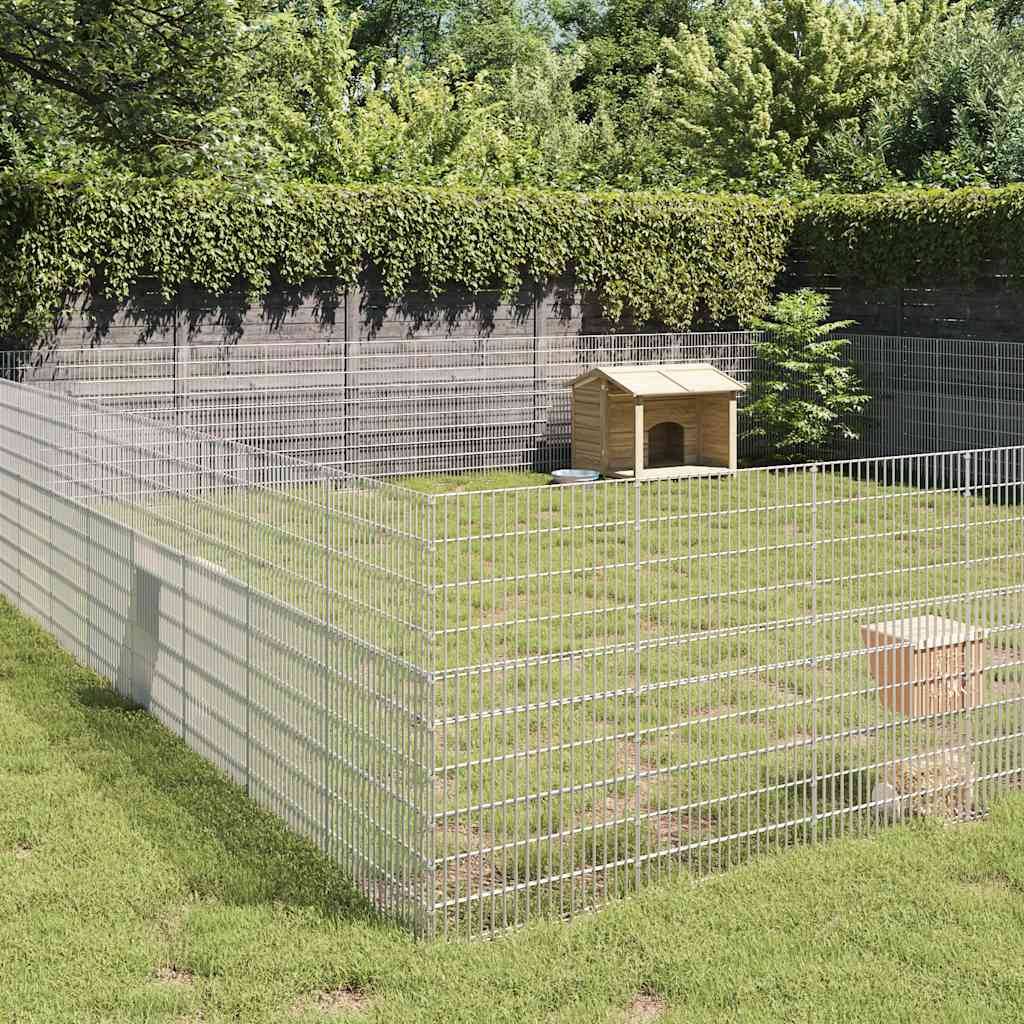 Vidaxl - Enclos d'animaux en liberté 48panneaux 54x100 cm fer galvanisé vidaXL 3321350