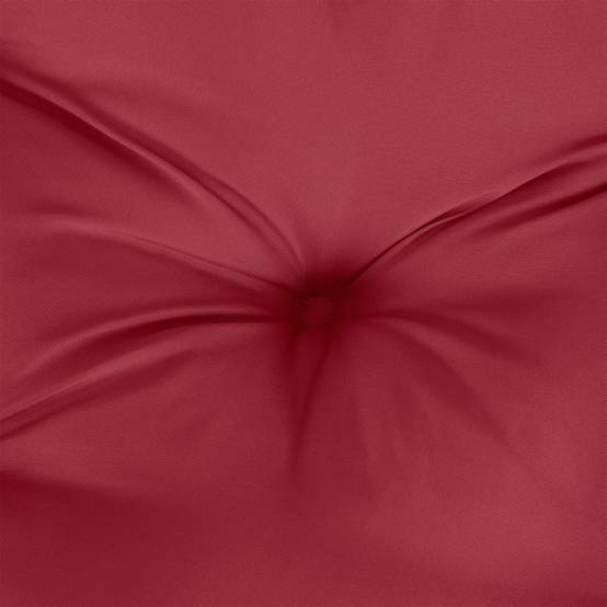Coussins de chaise tissu Oxford rouge bordeaux 40 x 40 x 7 cm - PANGIVO - Image 7