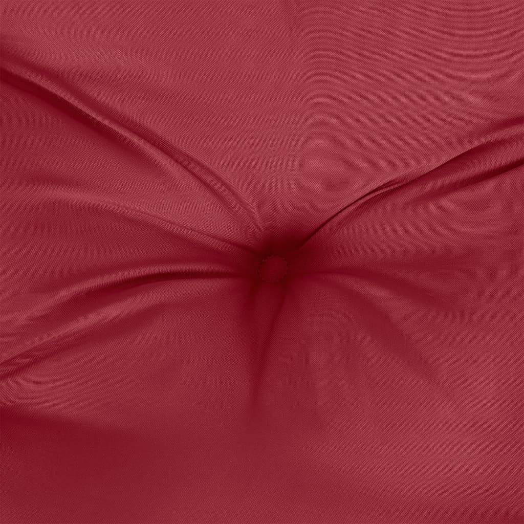 Coussins de chaise tissu Oxford rouge bordeaux 40 x 40 x 7 cm - PANGIVO - Image 7