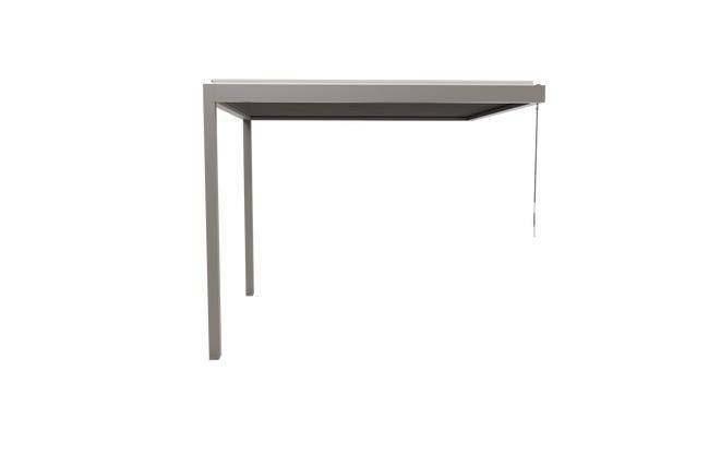 Pergola Bioclimatique Aluminium Adossée Gris 3x3 Manuelle S ORIAL France - Image 7