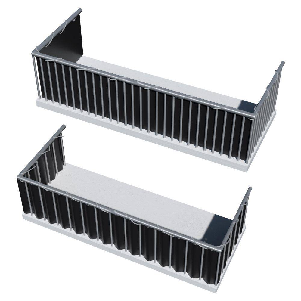 Helloshop26 - Brise vue brise vent film anti regards clôture paravent PVC pour balcon noir 90 cm - Image 2
