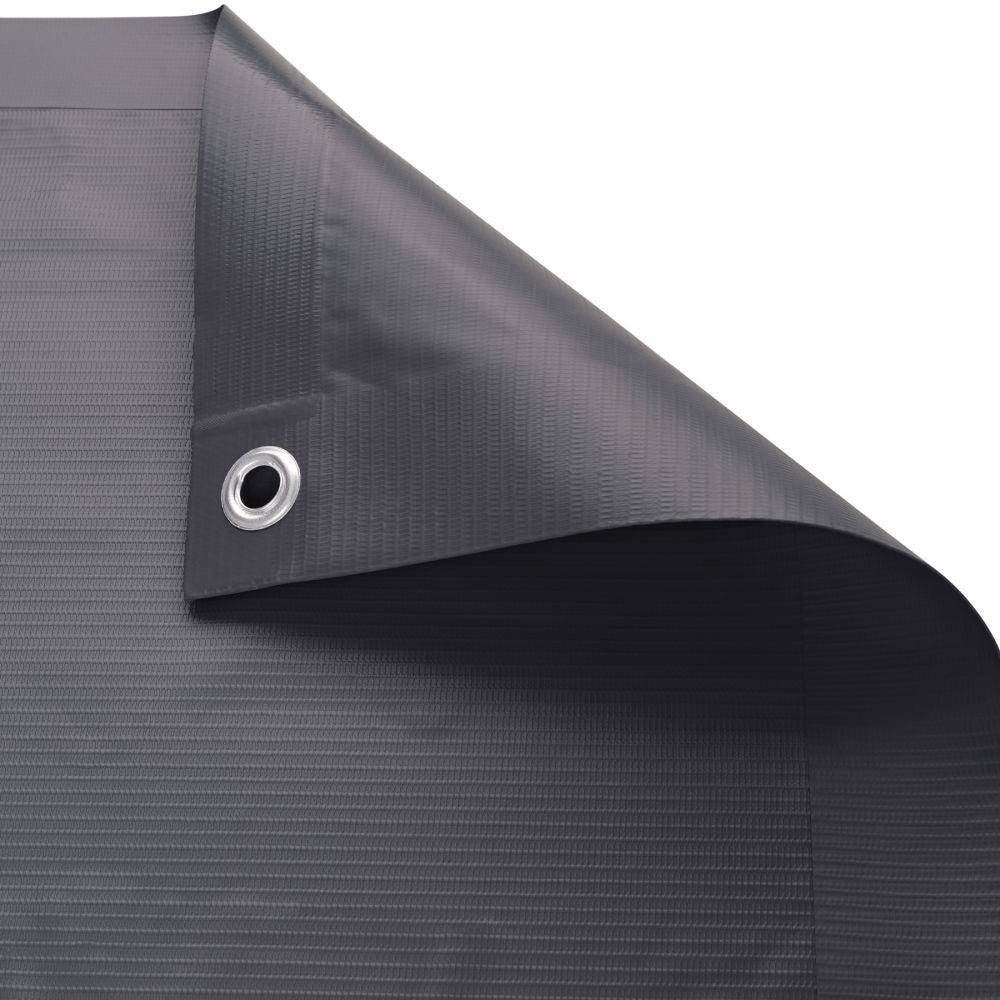 Helloshop26 - Brise vue brise vent film anti regards clôture paravent PVC pour balcon noir 90 cm - Image 4