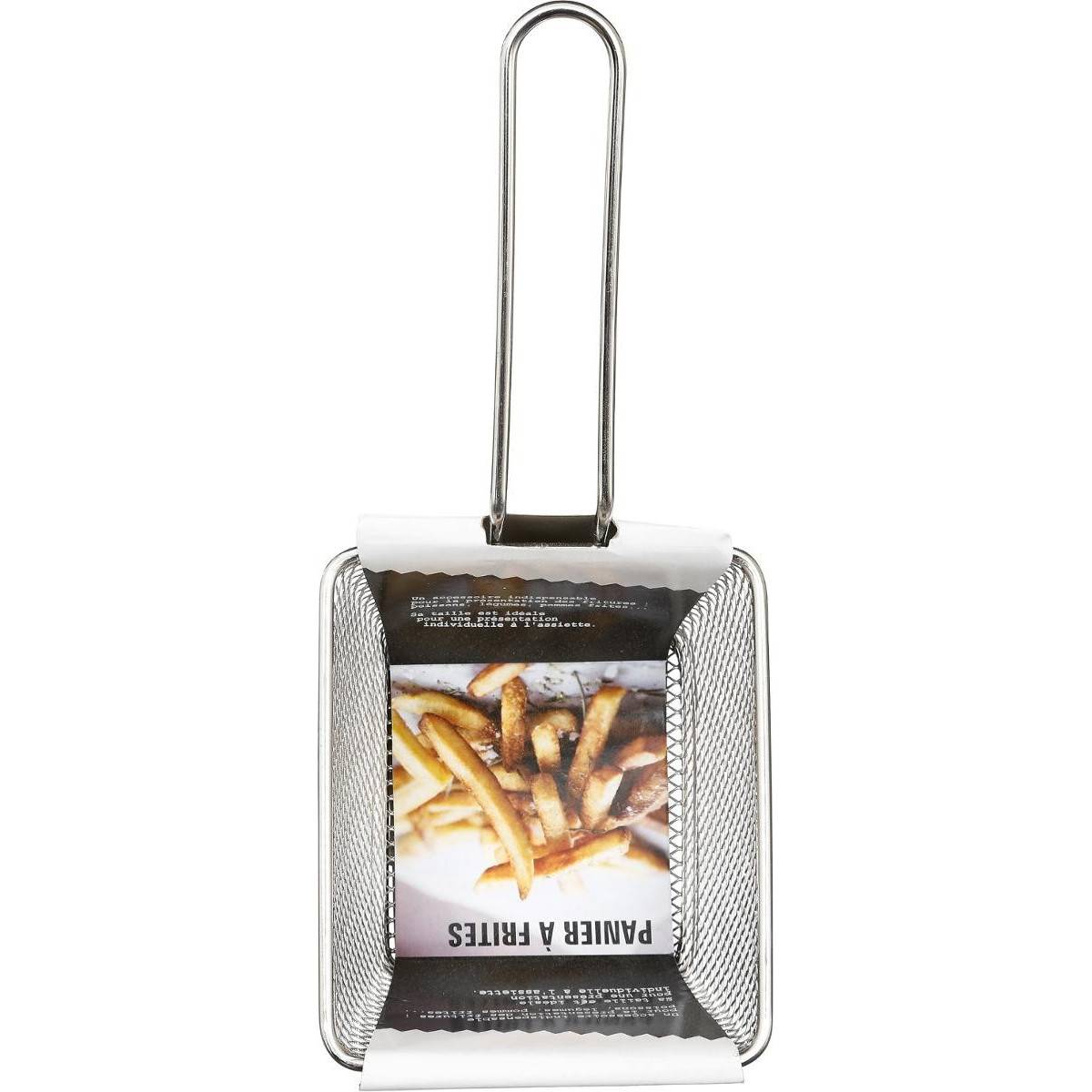 Panier à Frites Rectangulaire "Frito" 20cm Gris - Image 3