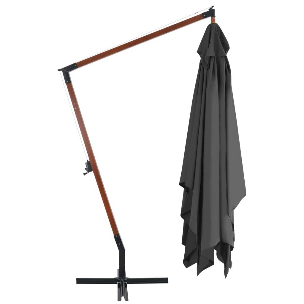 Prolenta Premium - Parasol polyester anthracite 400 x 300 x 285 cm - Prolenta premium p399.4 - Image 3
