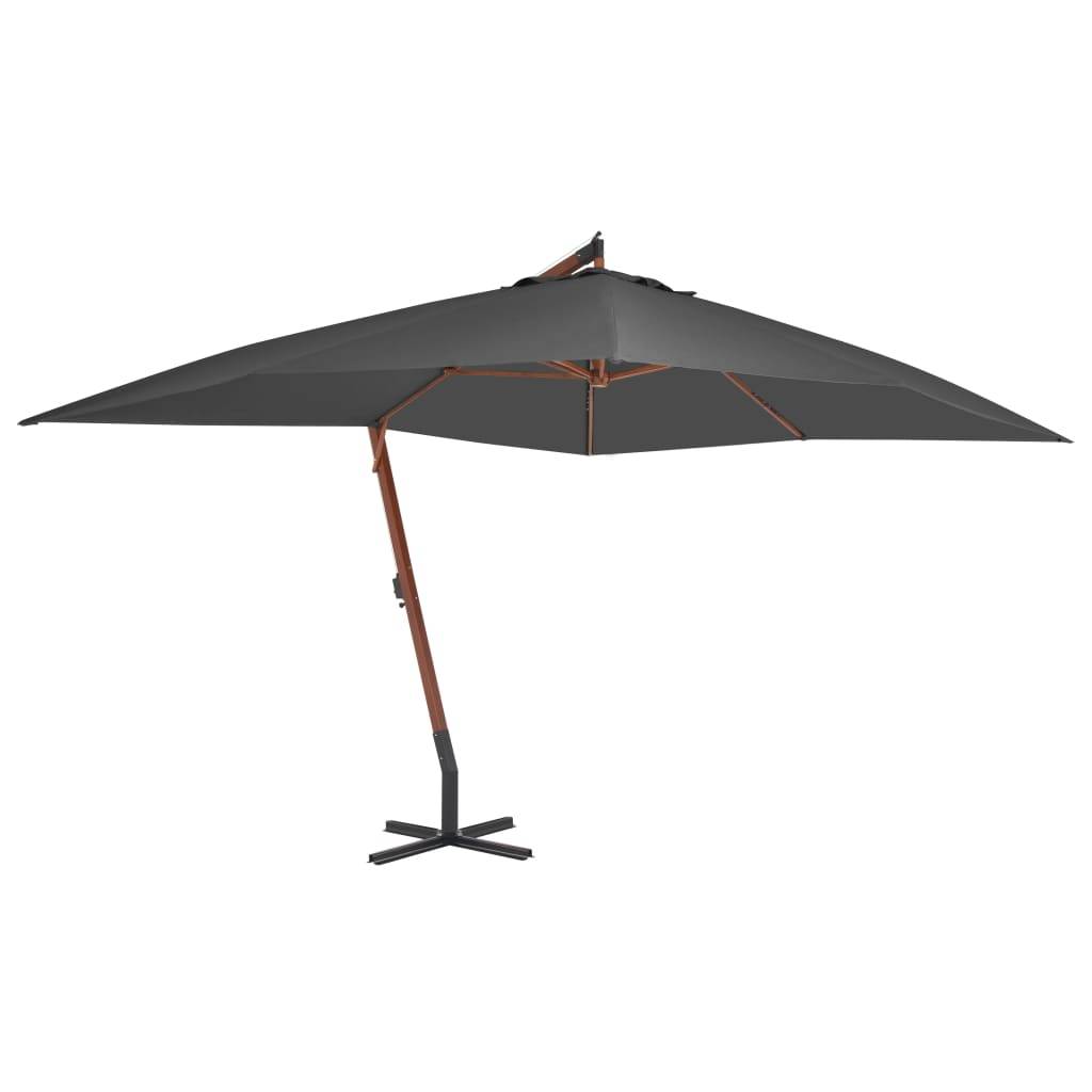 Prolenta Premium - Parasol polyester anthracite 400 x 300 x 285 cm - Prolenta premium p399.4 - Image 2