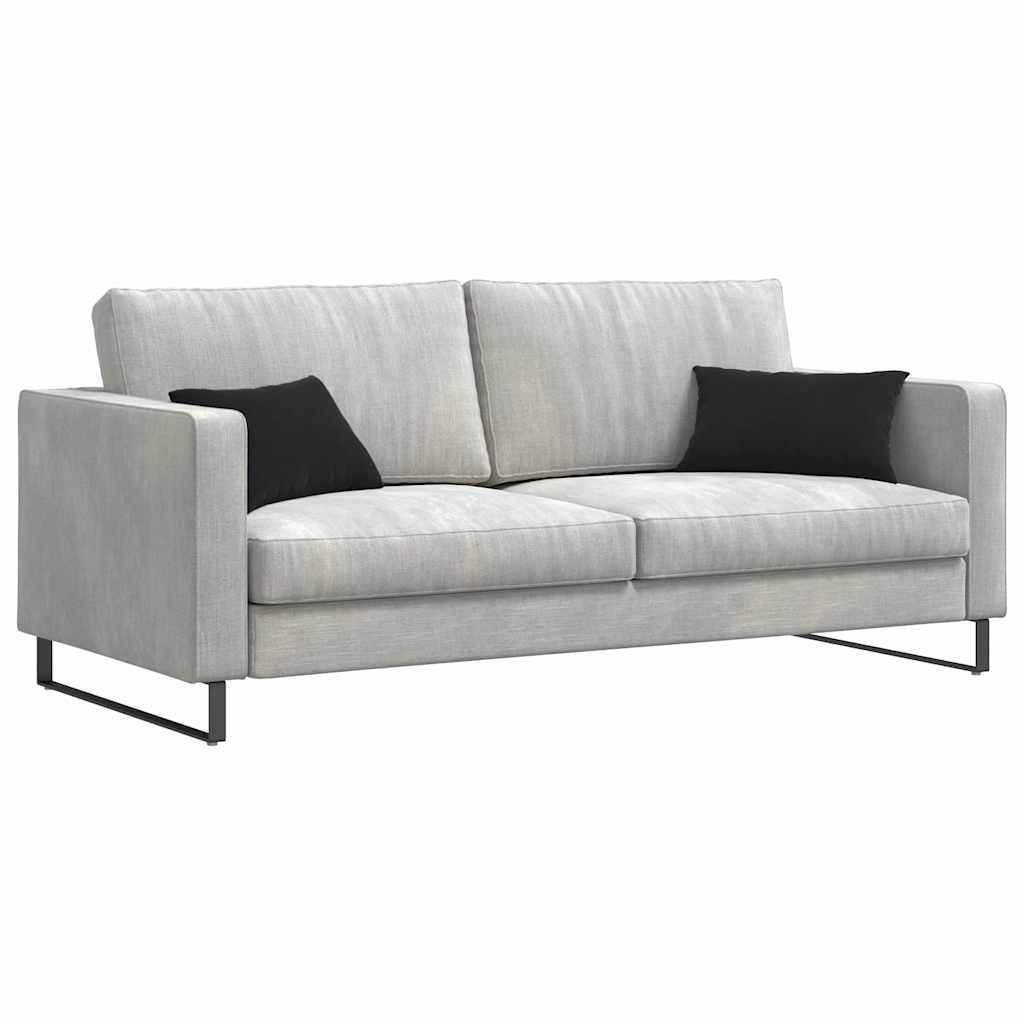 Lot de 2 Coussins de Canapé Velours Côtelé Déhoussable pour Salon et Chambre Noir 50x30 cm – ComfortXL Outdoor Living - Image 3