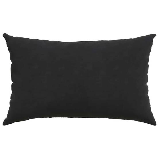 Lot de 2 Coussins de Canapé Velours Côtelé Déhoussable pour Salon et Chambre Noir 50x30 cm – ComfortXL Outdoor Living - Image 6