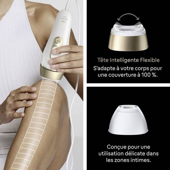 Braun - Épilateur à lumière pulsée IPL SkinProtect blanc et or Silk-expert Pro 5 PL5221 - Braun - Image 7
