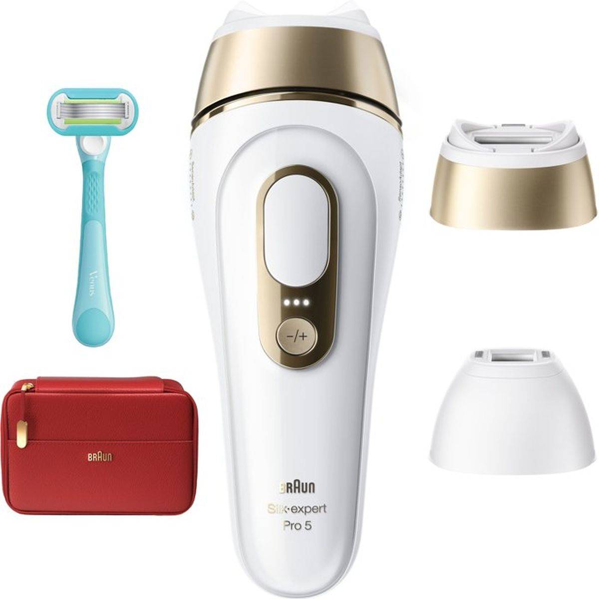 Braun - Épilateur à lumière pulsée IPL SkinProtect blanc et or Silk-expert Pro 5 PL5221 - Braun - Image 1