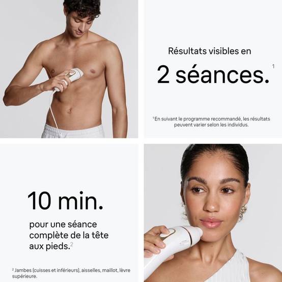 Braun - Épilateur à lumière pulsée IPL SkinProtect blanc et or Silk-expert Pro 5 PL5221 - Braun - Image 4