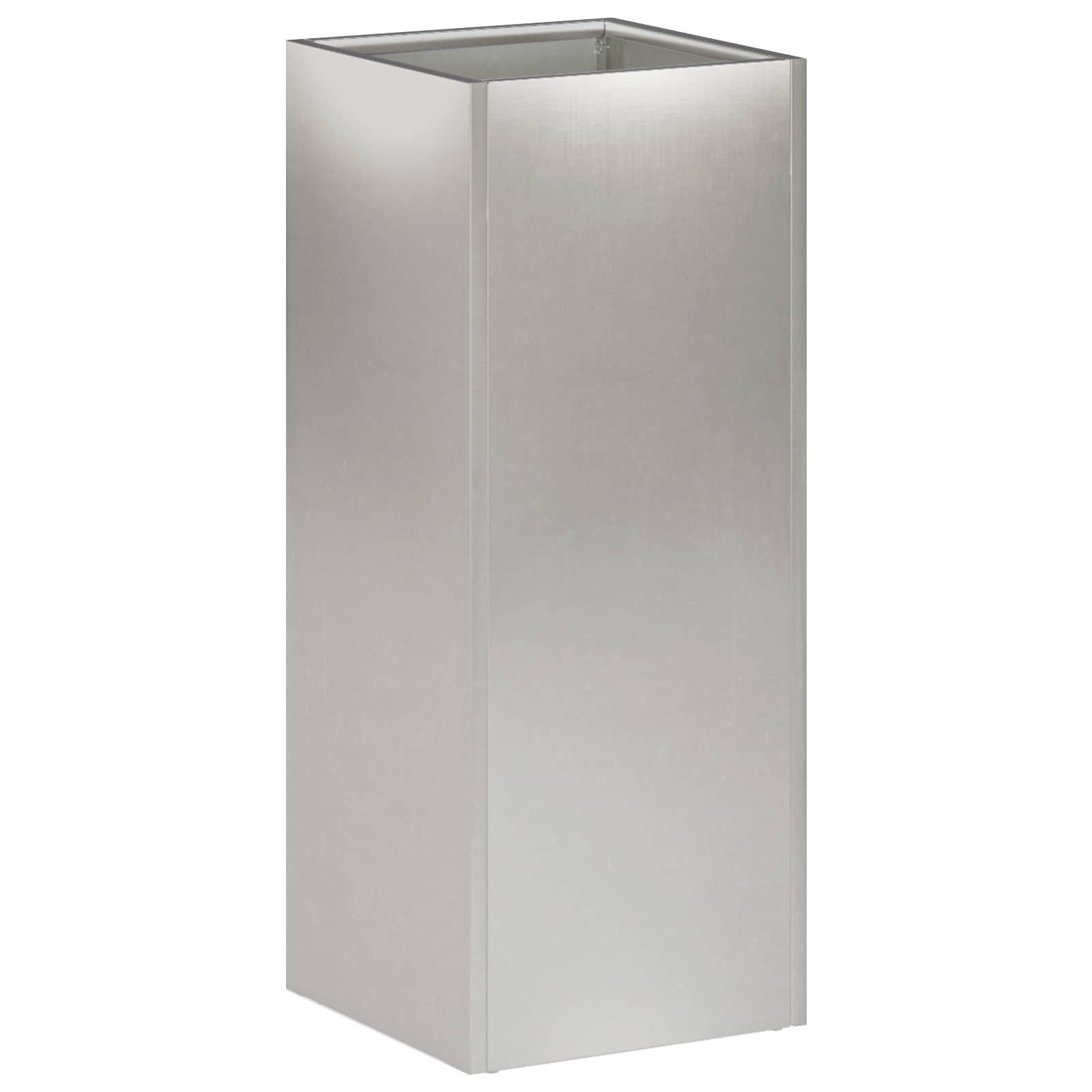 Vidaxl - Cache-pot de jardin 2 pc Argenté 20 x 20 x 50 cm vidaXL 8005311 - Image 4