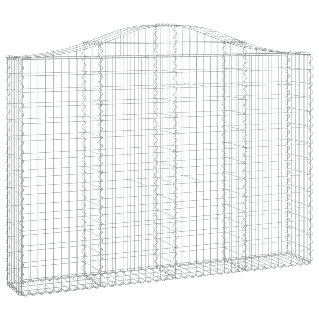 Vidaxl - Panier de gabions arqué 200x30x140/160 cm Fer galvanisé vidaXL 153387 - Image 2