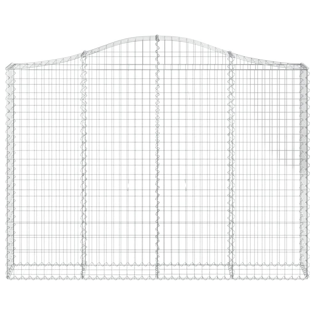 Vidaxl - Panier de gabions arqué 200x30x140/160 cm Fer galvanisé vidaXL 153387 - Image 4