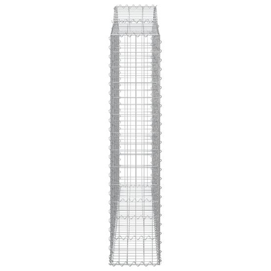 Vidaxl - Panier de gabions arqué 200x30x140/160 cm Fer galvanisé vidaXL 153387 - Image 5