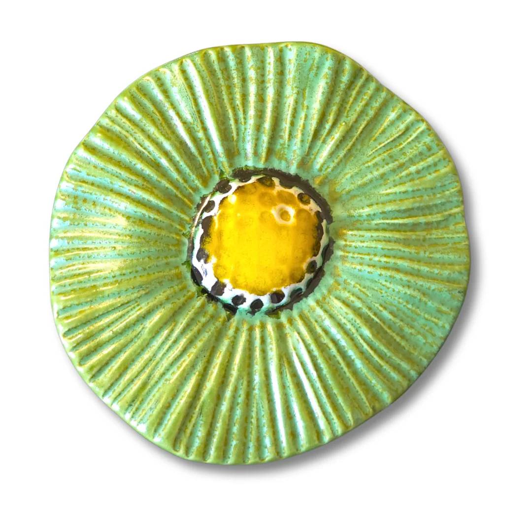 Fleur en céramique Uniflora — 009 · Vert olive