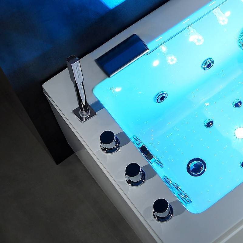 Baignoire balneo LORD SOLO BLANC 1 place ARCHIPEL® 170x75 - GAUCHE - Image 3