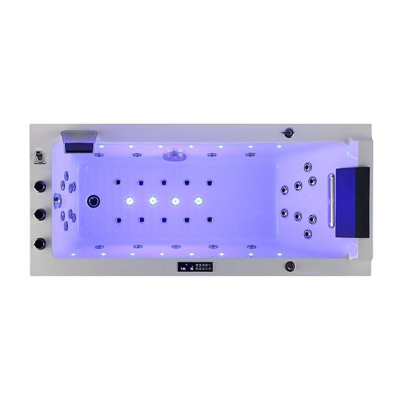 Baignoire balneo LORD SOLO BLANC 1 place ARCHIPEL® 170x75 - GAUCHE - Image 2