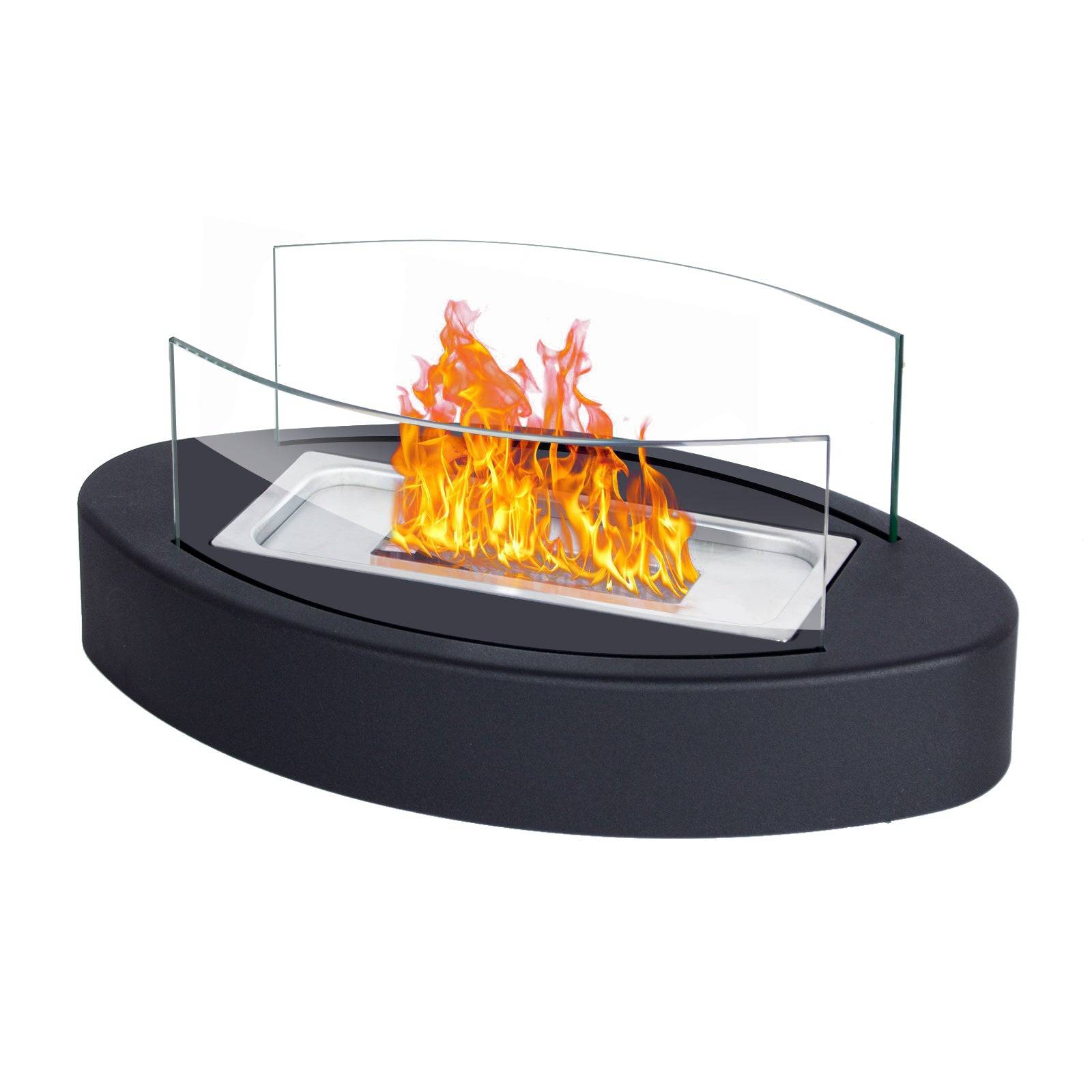Todeco Cheminée de table, cheminée au bioéthanol, portable feu de table pour extérieur et intérieur, torche de jardin et cheminée au bioéthanol - Image 1
