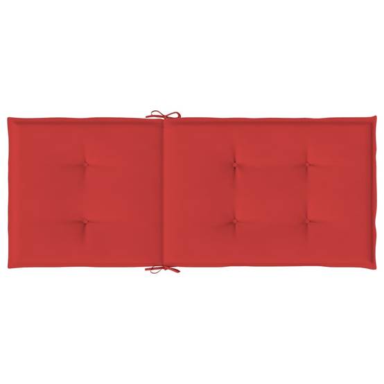 PANGIVO - Coussins de chaise de jardin dossier haut tissu rouge 120 x 50 x 3 cm - PANGIVO - Image 7