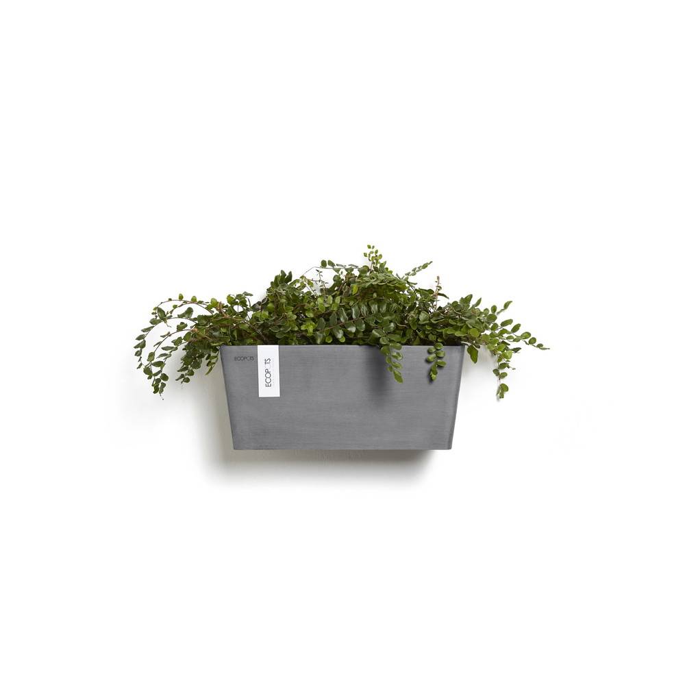 Ecopots - Pot suspension mural Manhattan Wall M Gris - 35 x 17,2 x H. 15 cm - 5,6 L ECOPOTS - Image 3