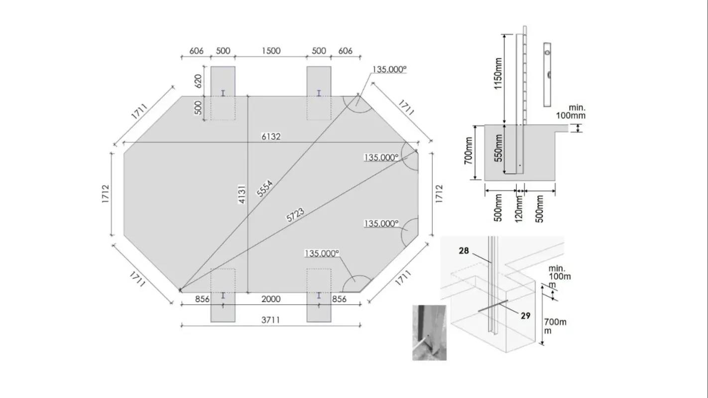 Altanka - Piscine en bois 6,57x4,57 - H.1,31 m - avec filtration et coffre - BAS749OSPI+SZA - Image 7