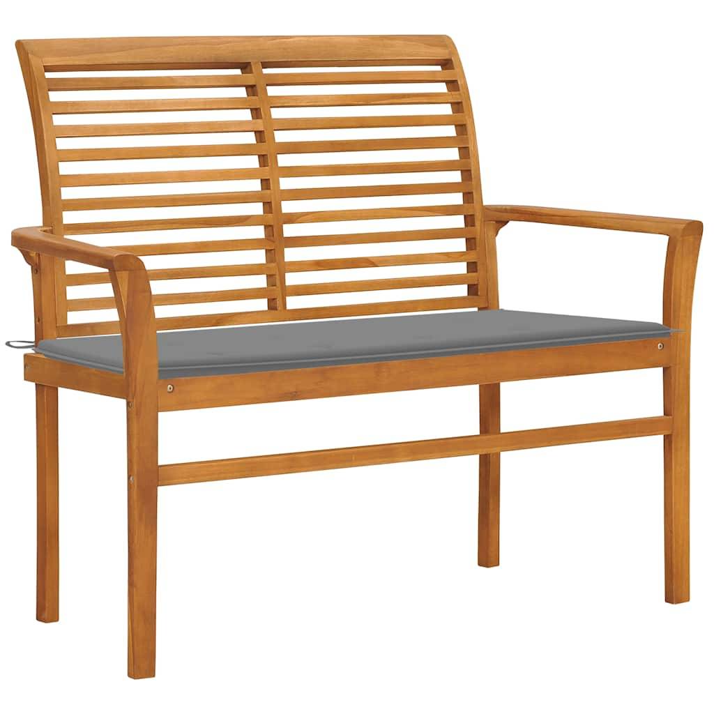 PANGIVO - Banc de jardin bois de teck gris 112 x 55 x 94 cm - PANGIVO - Image 1