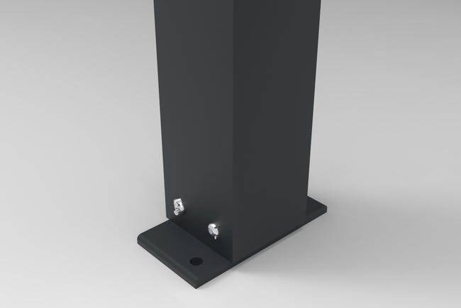 Pergola Bioclimatique Aluminium Adossée Motorisée Éclairée 3x3 Anthracite SV ORIAL France - Image 7