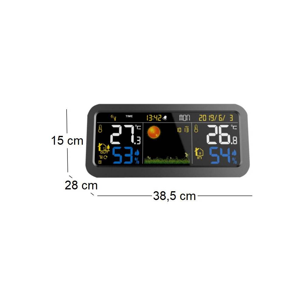 Stil - Station météo électronique couleur avec capteur extérieur - Image 3