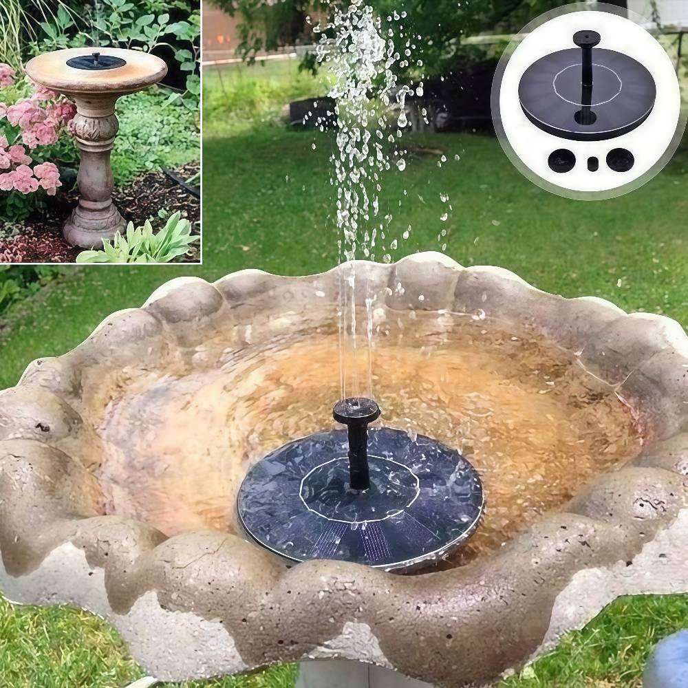 Fontaine de jardin solaire d'extérieur de 13 cm - MCBOSON - Image 4